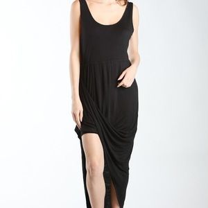 Hi-Lo Drape Maxi Dress